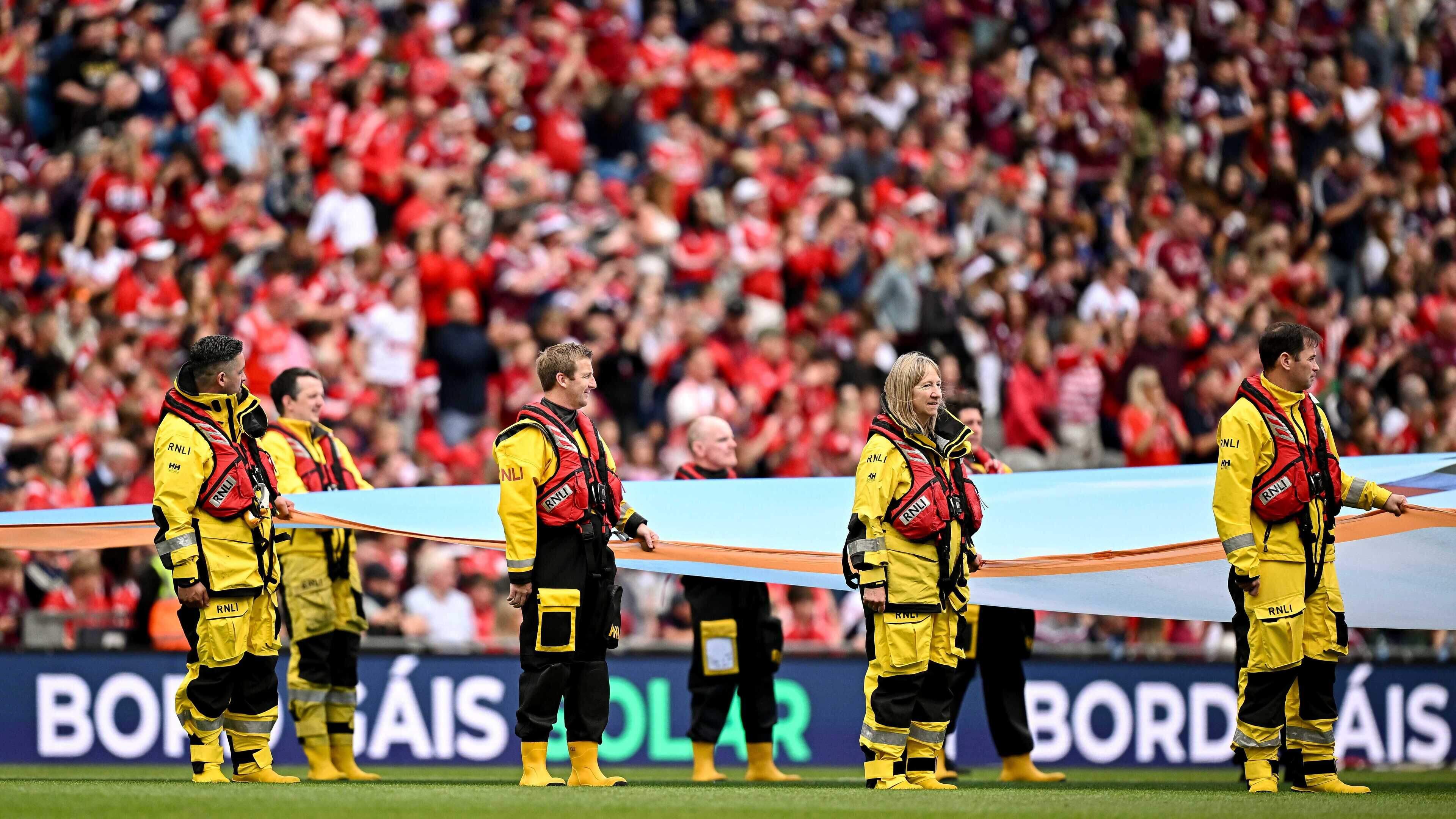 Galway RNLI take to Croke Park to promote water safety at All-Ireland semi-final